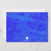 大学生向け写真付き卒業招待状 招待状 (裏面)