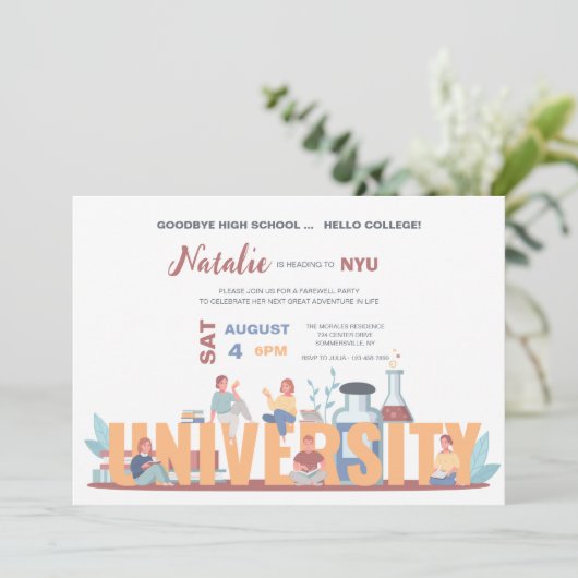 大学生命卒業党 招待状 (スタンド正面)