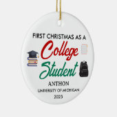 大学生活最初のクリスマス、初めての セラミックオーナメント (右)