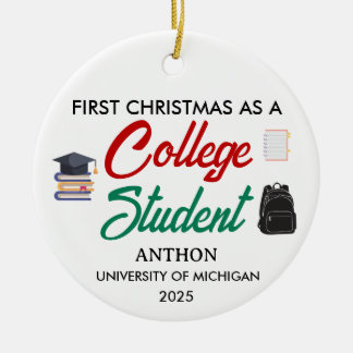 大学生活最初のクリスマス、初めての セラミックオーナメント