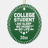 大学生Noスリープマネーライフグリーンシェイプ セラミックオーナメント (左)