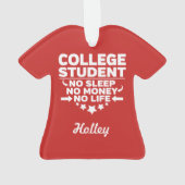 大学生No睡眠Noお金Noライフ オーナメント (裏面)