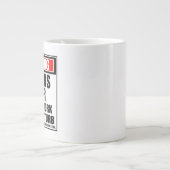 大学警告のスター懸命が邪魔にならない ジャンボコーヒーマグカップ (正面)