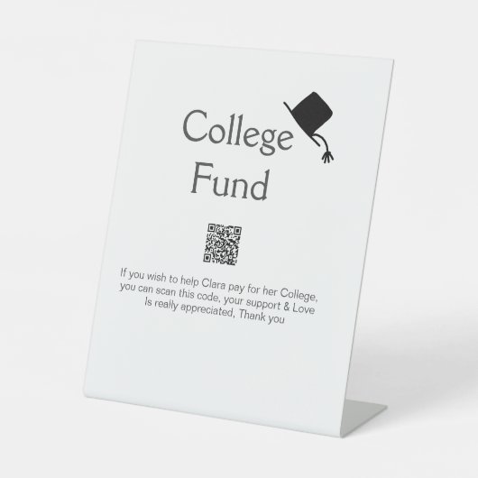 大学資金スキャンQR追加詳細院寄付 台座サイン (正面)