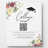 大学資金フローラ卒業証書 フォトプラーク (正面)