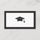 大学資金 QR コード シンプルな卒業 エンクロージャーカード (裏面)