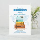 大学進学の男性 招待状 (スタンド正面)