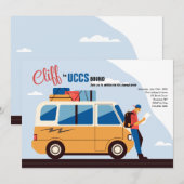 大学進学予定の男子への招待状 招待状 (正面/裏面)