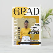 大学院おもしろいトレンディー写真雑誌の表紙 案内状 (スタンド正面)