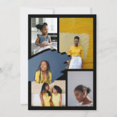 大学院おもしろいトレンディー写真雑誌の表紙 案内状 (裏面)