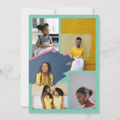 大学院おもしろいトレンディー写真雑誌の表紙 案内状 (裏面)