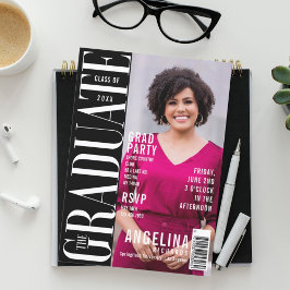 大学院おもしろいトレンディー誌カバーグラッドパーティー 招待状