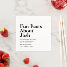 大学院おもしろいファクトGradブラックカスタム スタンダードカクテルナプキン