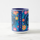 大学院おもしろいフローラ名ガーリー年 マグカップ (中央)