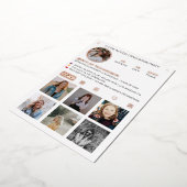 大学院おもしろいInstagram Social Mediaグラッドパーティー 箔招待状 (回転した状態)