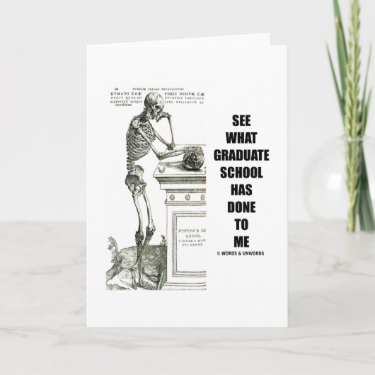 大学院が私に何をしたか見る（スケルトン） カード (正面)