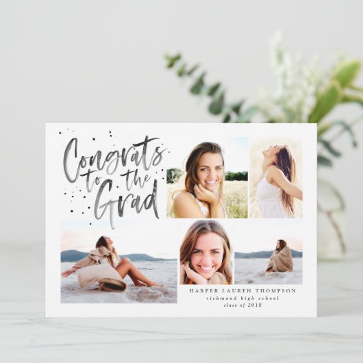 大学院での写真数々の発表おめでとう 案内状 (スタンド正面)