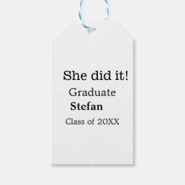 大学院で20XX文字のクラスを追加 ギフトタグ