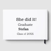 大学院で20XX文字のクラスを追加 ゲストブック (裏面)