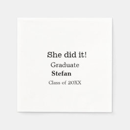 大学院で20XX文字のクラスを追加 スタンダードカクテルナプキン