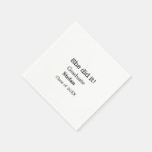 大学院で20XX文字のクラスを追加 スタンダードカクテルナプキン (角)