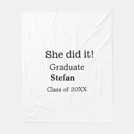 大学院で20XX文字のクラスを追加 フリースブランケット