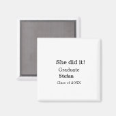 大学院で20XX文字のクラスを追加 マグネット (正面/裏面)