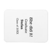 大学院で20XX文字のクラスを追加 マグネット (横)