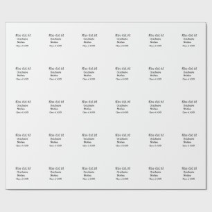 大学院で20XX文字のクラスを追加 ラッピングペーパー