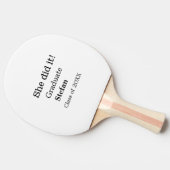 大学院で20XX文字のクラスを追加 卓球ラケット (横)