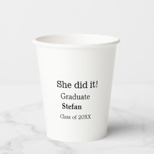 大学院で20XX文字のクラスを追加 紙コップ