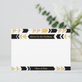 大学院のアドバイスは黒い金ゴールドの種族の矢を梳きます 招待状 (スタンド正面)