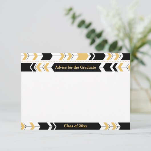 大学院のアドバイスは黒い金ゴールドの種族の矢を梳きます 招待状 (スタンド正面)