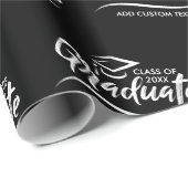 大学院のクラス年あなたの一流のカスタムな卒業 ラッピングペーパー (ロールコーナー)