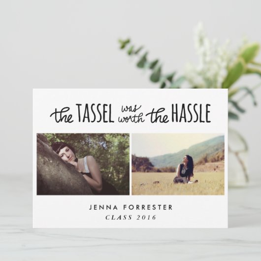 大学院のタッセルは厄介な2枚の写真の価値があった 招待状 (スタンド正面)