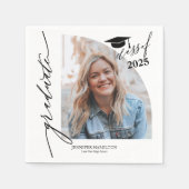 大学院のパーティー写真 スタンダードカクテルナプキン (正面)