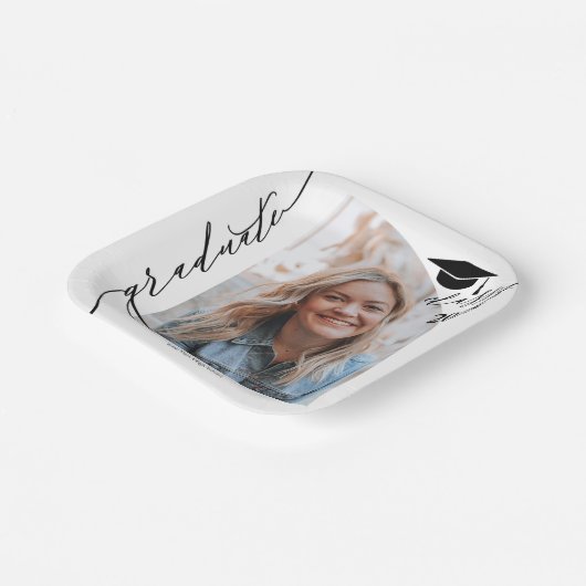 大学院のパーティー写真 ペーパープレート (傾斜あり)