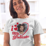 大学院の写真が大好きカスタム Tシャツ<br><div class="desc">卒業生の方誇りを持った法を見せてくれ私の大学院の写真シャツが大好き!単に写真をアップロードし、Zazzleがあなたのためにシャツにそれをプリントする。今日注文しろ!</div>