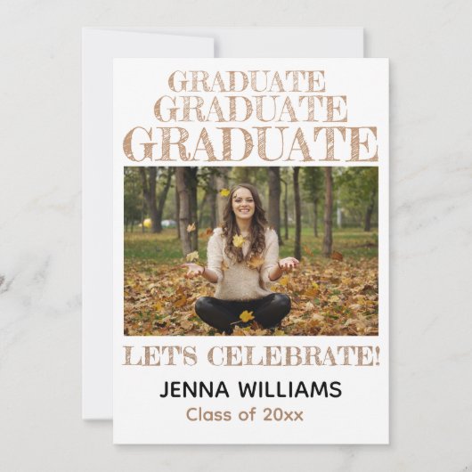 大学院の写真の発表パーティの招待状 招待状 (正面)