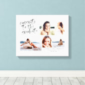 大学院の写真キャンバス数々のへのおめでとう キャンバスプリント (インサイチュ (ウッドフロア))