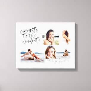 大学院の写真キャンバス数々のへのおめでとう キャンバスプリント