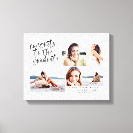 大学院の写真キャンバス数々のへのおめでとう キャンバスプリント (正面)