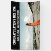 大学院の写真 | おめでとうはっきりした写真 横断幕 (縦)