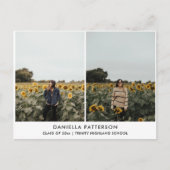 大学院の写真 | シンプル卒業党 インビテーションポストカード (正面)