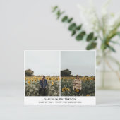 大学院の写真 | シンプル卒業党 インビテーションポストカード (スタンド正面)