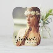 大学院の卒業のパーティの招待状 招待状 (スタンド正面)