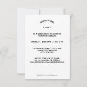 大学院の原稿の垂直- 3x5卒業 招待状 (裏面)