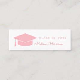 大学院の名刺，女性クラス，ピンク コーリングカード