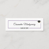 大学院の名前エンクロージャー写真カードの挿入 コーリングカード (正面)