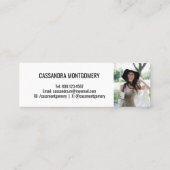 大学院の名前エンクロージャー写真カードの挿入 コーリングカード (裏面)